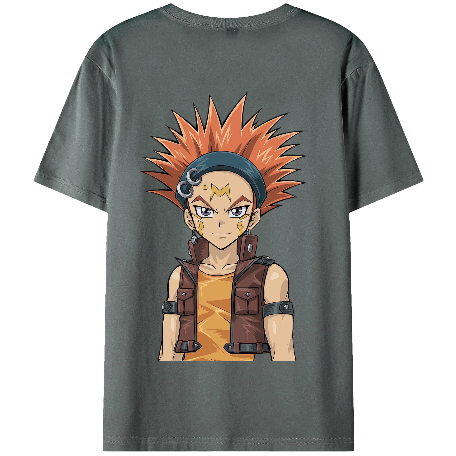 （画像用） 遊☆戯☆王 Yu-Gi-Oh! 綿100％半袖Tシャツ（背面プリント）